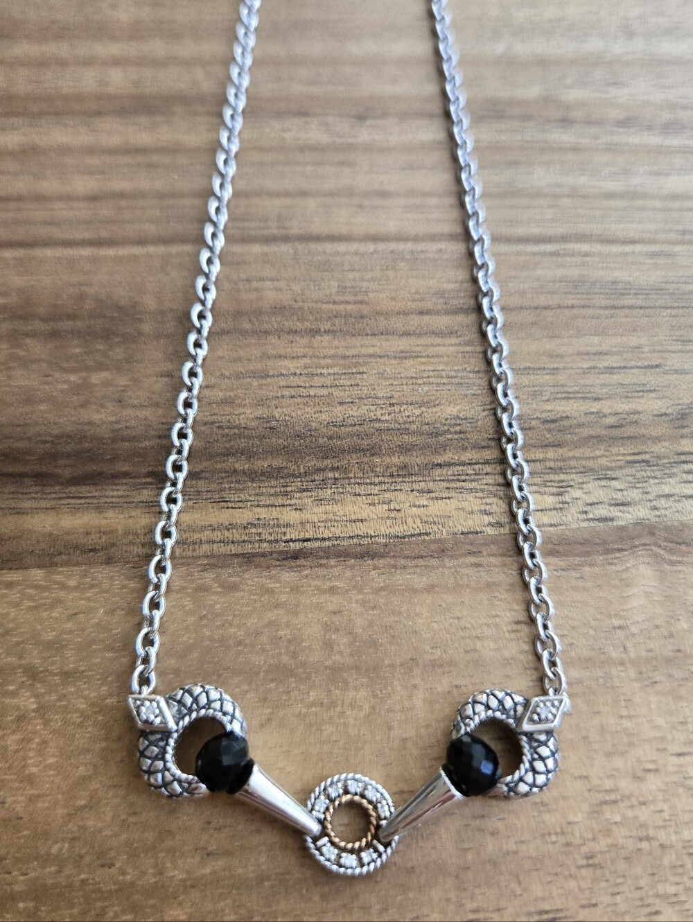 ANDREA CANDELA .925 & 18KT Diamond Necklace